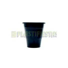 Vaso de plástico 12 oz Negro 20 pz