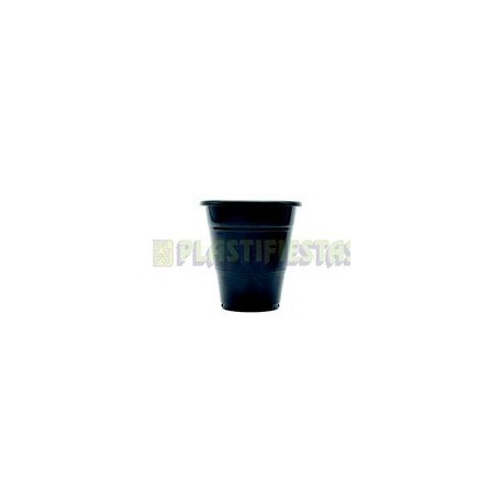 Vaso de plástico 12 oz Negro 20 pz