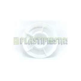 Charola redonda 5 divisiones Blanca 1pz
