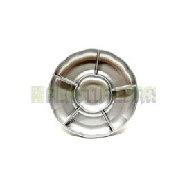 Charola redonda 5 divisiones Plata 1pz