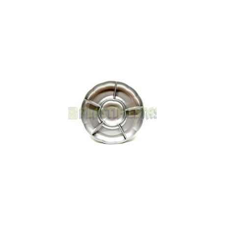 Charola redonda 5 divisiones Plata 1pz