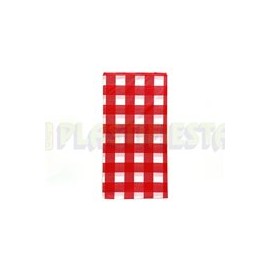 Mantel Cuadros rojo rectangular 1 pz