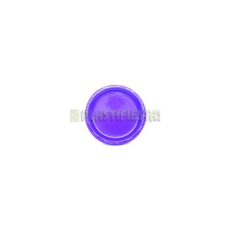 Plato de plástico redondo 7" Morado 20 pz