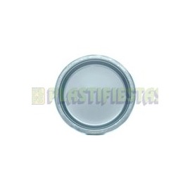Plato de plástico redondo 7" Plata 20 pz