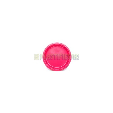 Plato de plástico redondo 9" Magenta 20 pz
