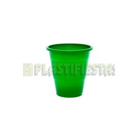 Vaso de plástico 12 oz Verde bandera 20 pz