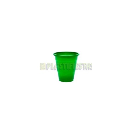 Vaso de plástico 12 oz Verde bandera 20 pz