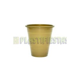 Vaso de plástico 12 oz Dorado