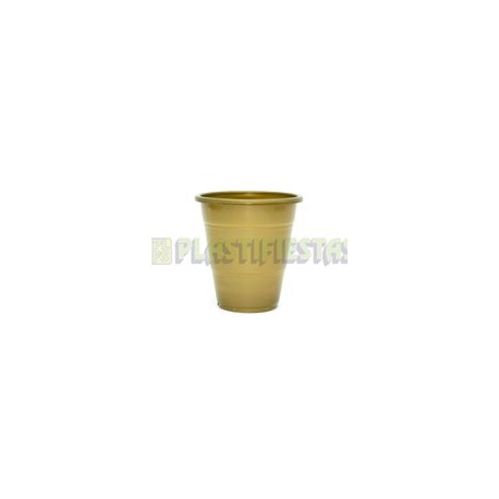 Vaso de plástico 12 oz Dorado
