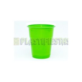 Vaso de plástico 12 oz Verde Kiwi 20 pz