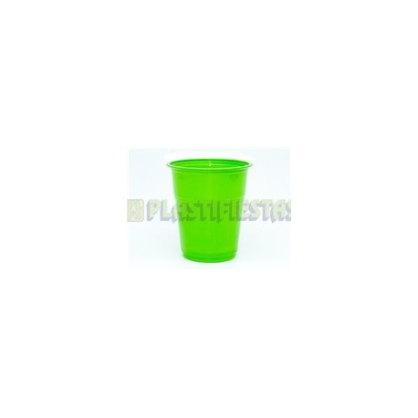 Vaso de plástico 12 oz Verde Kiwi 20 pz
