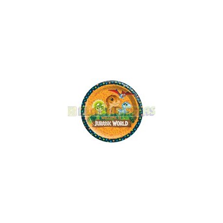 Plato pastelero Jurassic World infantil 6 pz