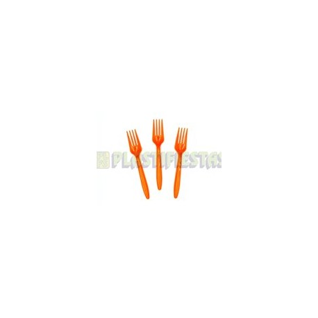 Tenedor Naranja 20 pz