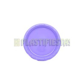 Plato de plástico redondo 7" Lavanda 20 pz