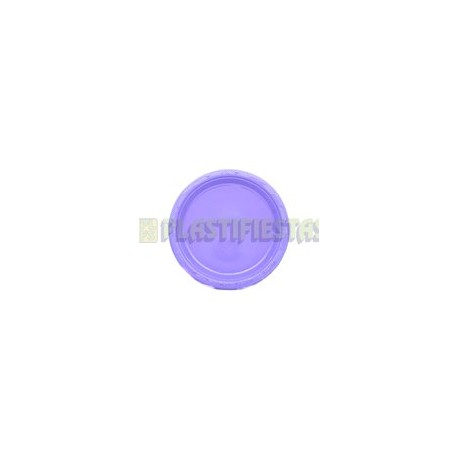 Plato de plástico redondo 7" Lavanda 20 pz