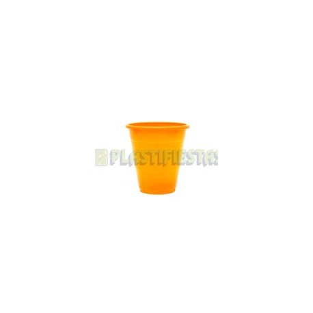 Vaso de plástico 12 oz Naranja 20 pz