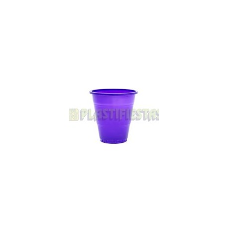Vaso de plástico 12 oz Morado 20 pz