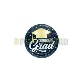 Plato fiesta Grad stars & birretes 8 pz
