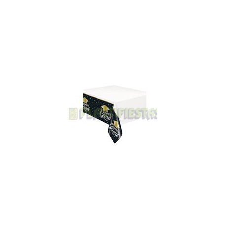 Mantel Grad stars & birretes 54"x 84" 1 pz