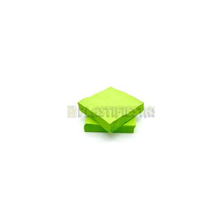 Servilleta coctel Verde kiwi 50 pz