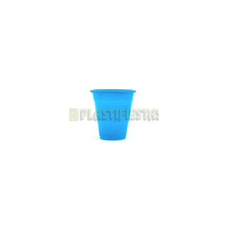 Vaso de plástico 12 oz Azul Caribe 20 pz
