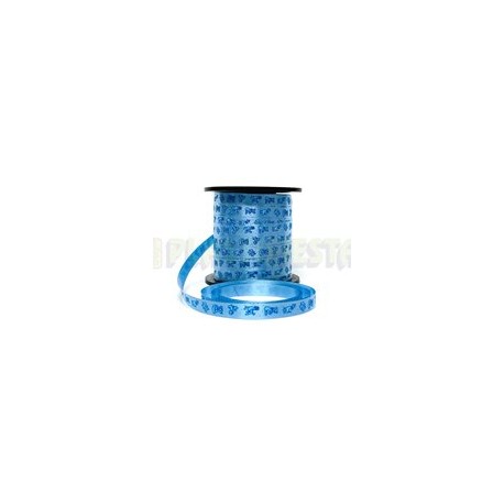Curling decorado Animalitos azul 1 pz