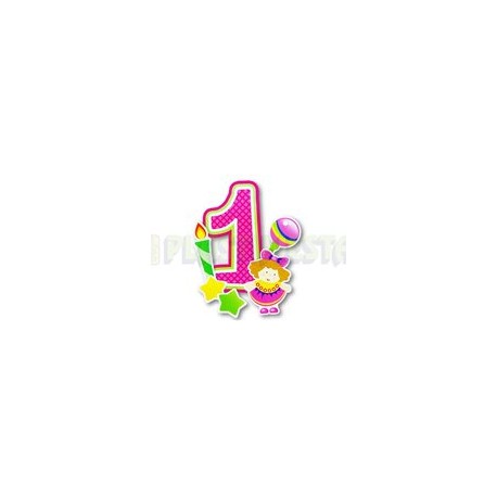 Adorno móvil 1st cumpleaños niña 1 pz