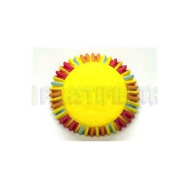 Capacillo estándar Amarillo rayado 100 pz