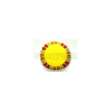 Capacillo estándar Amarillo rayado 100 pz