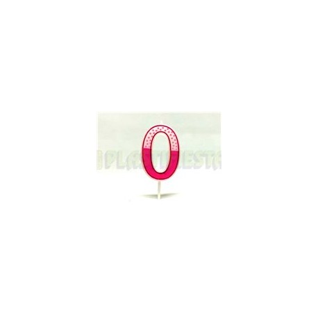 Vela palillo mini rosa No. 0 1 pz