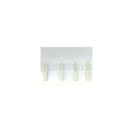 Vela caramelo Blanca 24 pz