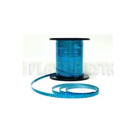 Curling holográfico Azul turquesa 1 pz