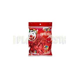 Globo corazón H10 Rojo 50 pz