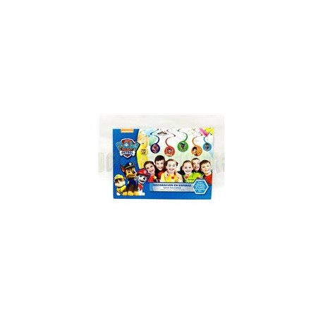 Adorno espiral Paw Patrol 8 pz