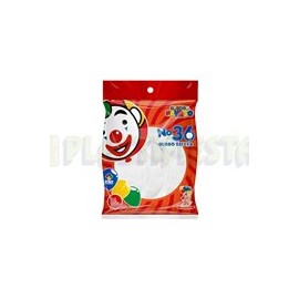 Globo de látex No. 36 sólido Blanco 3 pz