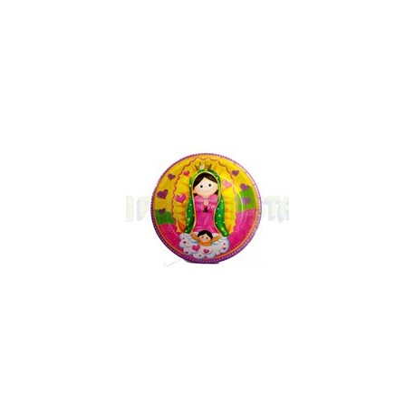 Plato fiesta Virgencita 8 pz