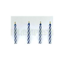 Vela caramelo Azul mágica 12 pz