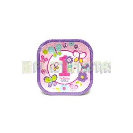 Plato fiesta 1st Dulce niña 8 pz