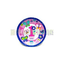Plato pastelero 1st Dulce niña 8 pz