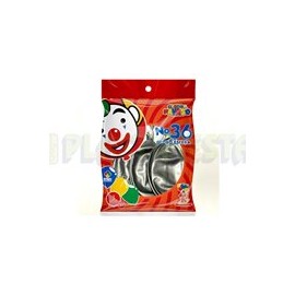 Globo de látex No. 36 metálico Plata 3 pz