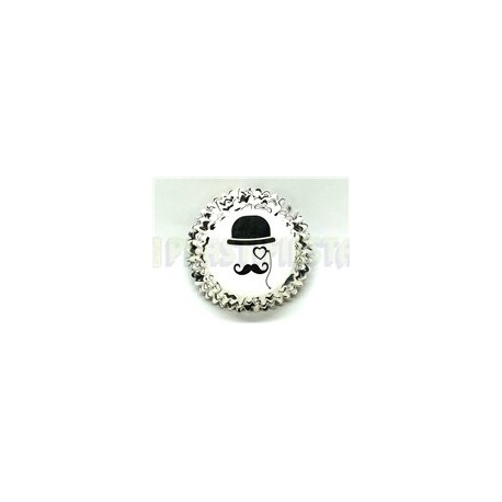 Capacillo estándar Bigote, pipa y lente 100 pz
