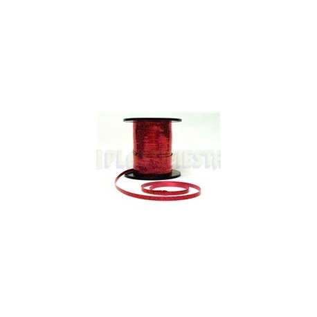 Curling holográfico Rojo 1 pz