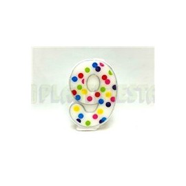 Vela pop No. 9 1 pz