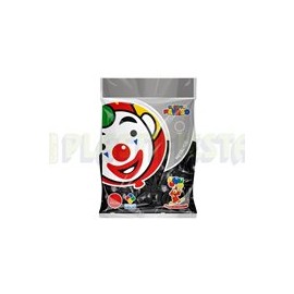 Globo de látex No. 09 metálico Negro 50 pz