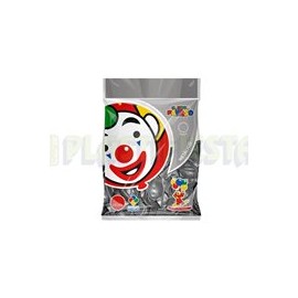 Globo de látex No. 05 metálico Plata 100 pz