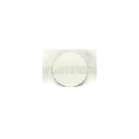 Base redonda 23 cm Blanca 1 pz
