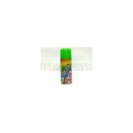 Serpentina en aerosol Verde 250 gr 1 pz