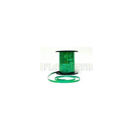 Curling holográfico Verde bandera 1 pz