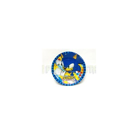 Plato pastelero Sonic 6 pz