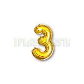 Adorno móvil Globo No. 3 Oro 1 pz